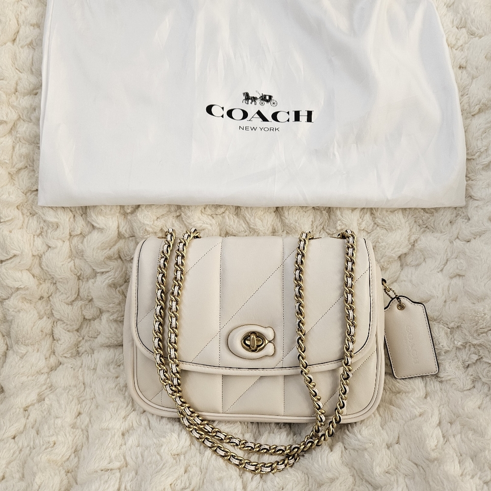 Coach Pillow Madison Shoulder Bag Chalk